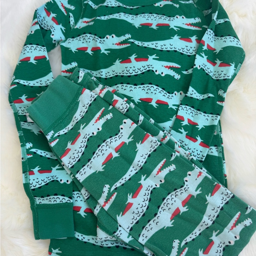 Kids Green Alligator Pajamas